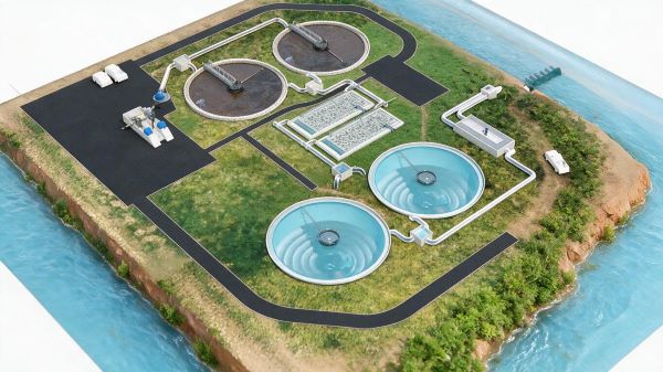 大渡口区污水处理三维动画制作 | 污水厂工艺演示动画 | 环保净水宣传片定制 | 环保宣传片制作